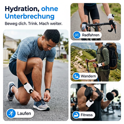 Trinkflasche fürs Handgelenk